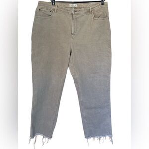Abercrombie & Fitch The 90sUltra High Rise Straight Leg Jeans Size 35 / 20 short